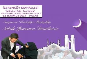 İÇERENKÖY Mahallesi İFTAR Programımız MILENIUM CAFE Top Sahasındadır